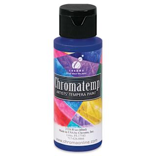 Chroma Chromatemp Artists' Tempera Paint - Phthalo Blue, 2 oz