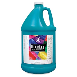 Chroma Chromatemp Artists' Tempera Paint - Turquoise, 128 oz