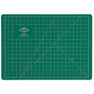 Alvin Cutting Mat - 8 1/2" x 12", Green/Black
