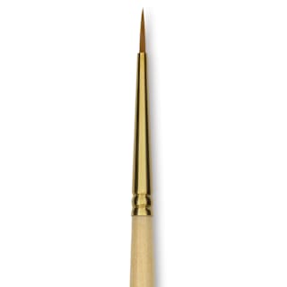 Silver Brush Silver Kolinsky Red Sable Brush - Short Handle, Round, Size 1