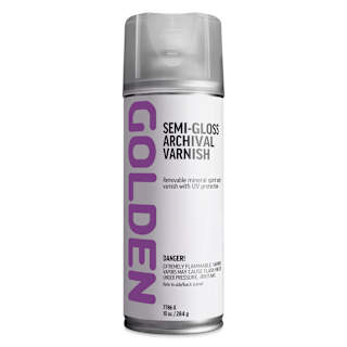 Golden MSA Archival Spray Varnish - Semi-Gloss, 10 oz