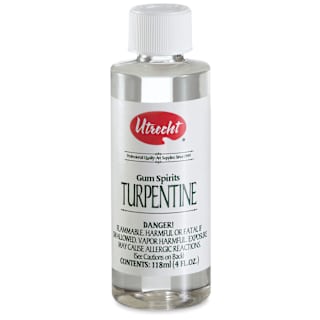 Utrecht Gum Spirits Turpentine - 4 oz bottle