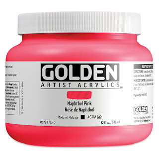Golden Heavy Body Acrylic Paint - Naphthol Pink, 946 ml Jar