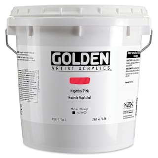 Golden Heavy Body Acrylic Paint - Naphthol Pink, 3.78 L Jar