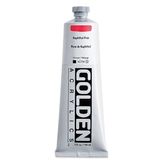 Golden Heavy Body Acrylic Paint - Naphthol Pink, 5 oz Tube
