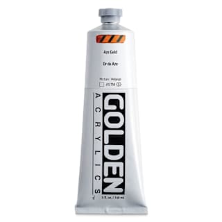 Golden Heavy Body Acrylic Paint - Azo Gold, 5 oz Tube