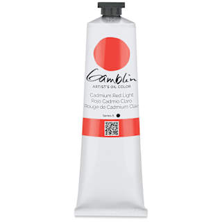 Gamblin Artist's Oil Color - Cadmium Red Light, 150 ml tube