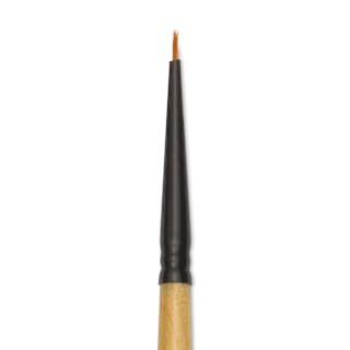 Dynasty Black Gold Brush - Short Handle, Mini Spotter, Size 20/0