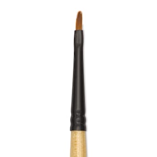 Dynasty Black Gold Brush - Short Handle, Mini Shader, Size 20/0
