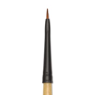 Dynasty Black Gold Brush - Short Handle, Mini Filbert, Size 20/0