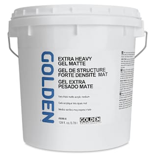 Golden Extra Heavy Acrylic Gel Medium - Matte, 128 oz tub