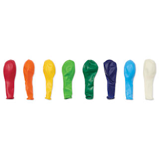 Hygloss Colorful Latex Balloons - Assorted, 5", Pkg of 144