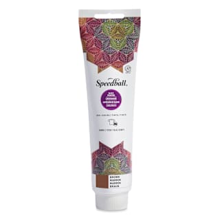 Speedball Fabric and Paper Block Printing Ink - Brown, 5 oz