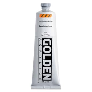 Golden Heavy Body Acrylic Paint - Isoindolinone Yellow, 5 oz Tube