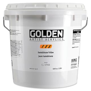 Golden Heavy Body Acrylic Paint - Isoindolinone Yellow, 3.78 L Jar