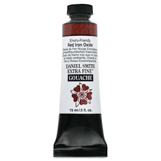 Daniel Smith Extra Fine Gouache - Red Iron Oxide, Enviro-Friendly, 15 ml Tube