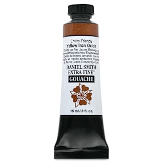 Daniel Smith Extra Fine Gouache - Yellow Iron Oxide, Enviro-Friendly, 15 ml Tube
