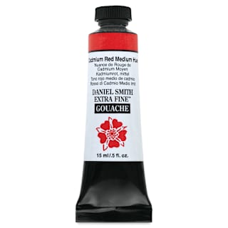 Daniel Smith Extra Fine Gouache - Cadmium Red Medium Hue, 15 ml Tube