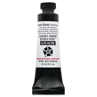Daniel Smith Extra Fine Gouache - Jane's Black (Red/Green), 15 ml