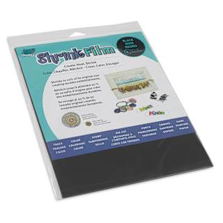 Grafix Shrink Film - 8.5" x 11", Shrink Film, Black, 6 Sheets