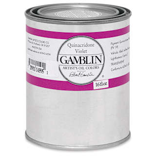 Gamblin Artist's Oil Color - Quinacridone Violet, 16 oz Can