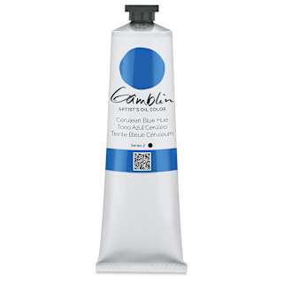Gamblin Artist's Oil Color - Cerulean Blue Hue, 150 ml tube