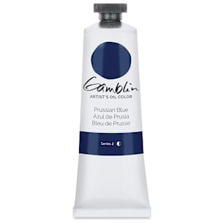 Gamblin Artist's Oil Color - Prussian Blue, 37 ml tube