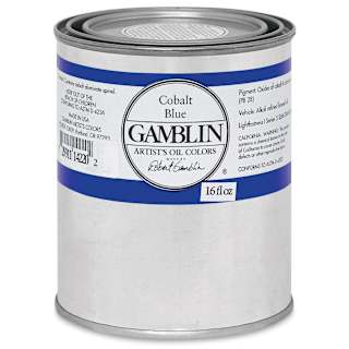 Gamblin Artist's Oil Color - Cobalt Blue, 16 oz Can