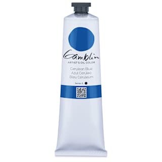 Gamblin Artist's Oil Color - Cerulean Blue, 150 ml tube