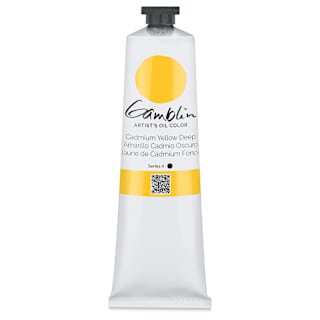 Gamblin Artist's Oil Color - Cadmium Yellow Deep, 150 ml tube