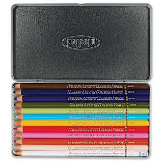 Holbein Artists' Colored Pencils - Set of 12, Tin Box, Portrait Tones