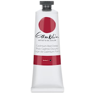 Gamblin Artist's Oil Color - Cadmium Red Deep, 37 ml tube