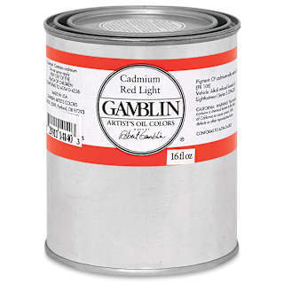 Gamblin Artist's Oil Color - Cadmium Red Light, 16 oz Can
