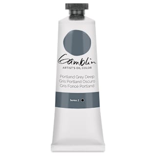 Gamblin Artist's Oil Color - Portland Grey Deep, 37 ml tube