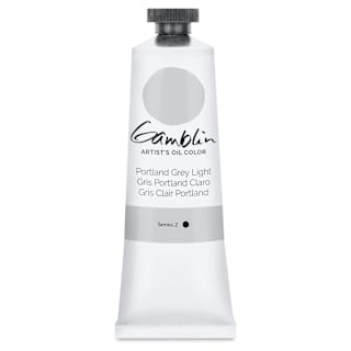 Gamblin Artist's Oil Color - Portland Grey Light, 37 ml tube