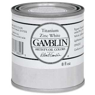 Gamblin Artist's Oil Color - Titanium-Zinc White, 8 oz Can