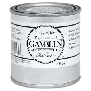 Gamblin Artist's Oil Color - Flake White Replacement, 8 oz Can