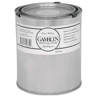 Gamblin Artist's Oil Color - Zinc White, 32 oz Can