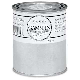 Gamblin Artist's Oil Color - Zinc White, 16 oz Can