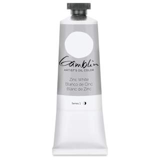 Gamblin Artist's Oil Color - Zinc White, 37 ml tube