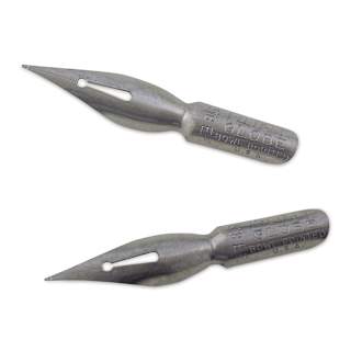 Speedball Hunt Globe Bowl Pointed Dip Pen - Extra Fine, #513 EF, Pkg of 2 Nibs