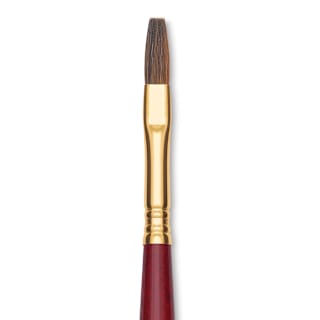 Blick Master Synthetic Kolinsky Brush - Long Handle, Flat, Size 8