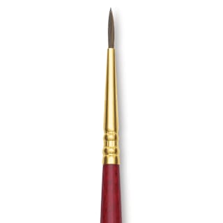 Blick Master Synthetic Kolinsky Brush - Long Handle, Round, Size 1