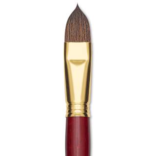 Blick Master Synthetic Kolinsky Brush - Short Handle, Filbert, Size 20
