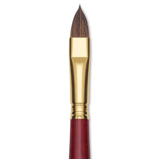 Blick Master Synthetic Kolinsky Brush - Short Handle, Filbert, Size 14