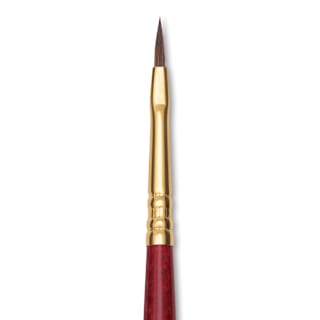 Blick Master Synthetic Kolinsky Brush - Short Handle, Filbert, Size 1