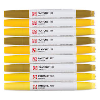 Pantone Dual Tip Markers - Set of 9, Yellow