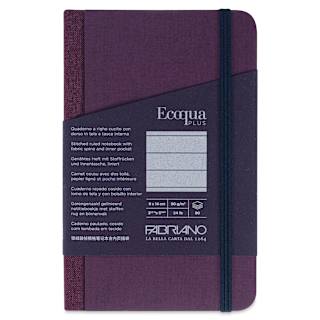 Fabriano Ecoqua Plus Fabric-Bound Notebook - Wine, 3-1/2" x 5-1/2", Lined