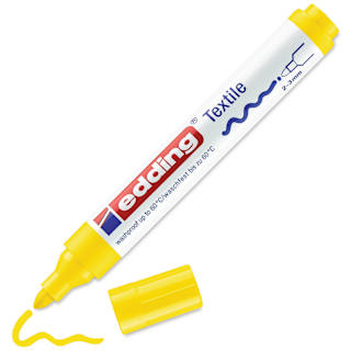 Edding 4500 Textile Pen - Yellow