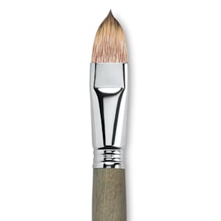 Escoda Modernista Tadami Synthetic Mongoose Brush - Filbert, Long Handle, Size 20